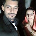 Ankit Soni with his mother