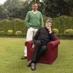 Farooq Abdullah with his son Omar Abdullah