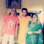 Rohit Sharma with his parents