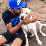 Sheldon Jackson with his dog Casper