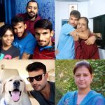 Sheldon Jackson with his family and dog