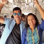 Trupti Jadhav with her husband Siddhartha Jadhav