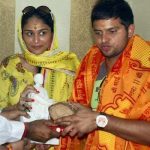 Suresh Raina with Poorna Patel