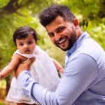 Suresh Raina with his daugher Gracia Raina