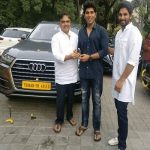 Allu Sirish with his car