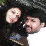 Kajal Nishad with her husband Sanjay Nishad