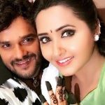 Khesari Lal Yadav with Kajal Raghwani