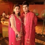 Karn Sharma with his wife