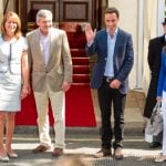 Pippa Middleton with her parents and brother