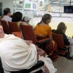Rajni Tendulkar at Wankhede Stadium, Mumbai