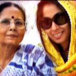 Sangeeta Ghosh with her mother