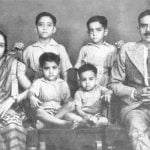 Shatrugan Sinha with his parents and brothers