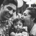 Shveta with her husband & daughter