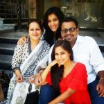 Veebha Anand with her family