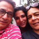 Vivek Lagoo with Reema Lagoo and their daugher Mrunmayee Lagoo