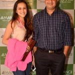 Vivek Mushran with his wife