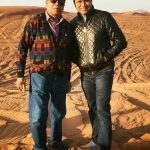 Aakash Chopra with his father