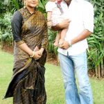 Anjana Singh with her husband Yash Kumar Mishra and daughter Aditi