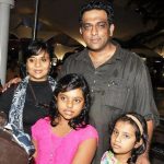 Anurag Basu with his wife and daughters