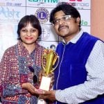 Manoj Pandit with his wife Anita Pandit
