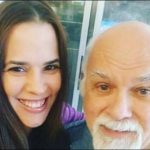 Mary Farah with her father