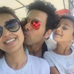 Pallavee Duggal with her husband and daughter