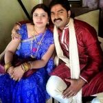 Pawan Singh with his wife Neelam Singh
