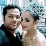 Reshita Baruah with her husband, Rajal Debnath