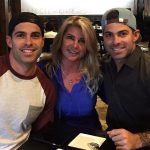 Alex Woytkiw with his mother and brother