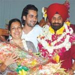 Arjan Bajwa With His Parents