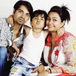 Aryan Prajapati with his parents