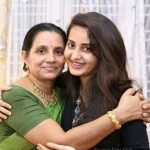 Bhama with her mother Shylaja