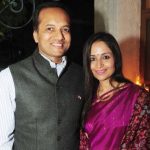 Naveen Jindal with his Wife Shallu Jindal