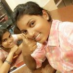 Punam Raut (R) with her sister (L)