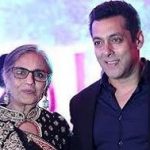 Sushila Charak with son Salman Khan