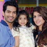 Ruby Tandon with her susband Amit Tandon and daughter Jiyana Tandon