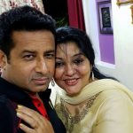 Iqbal Azad with wife Farah