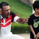 Jeev Milkha Singh With His Son Harjai