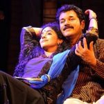 Methil Devika with husband in Naaga