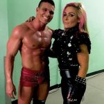 Wrestler Natalya with her husband Tyson Kidd