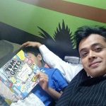 Abhisar Sharma With His Son