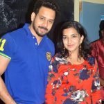 Bharath with his wife Jeshly Joshua