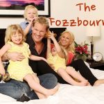 Chris Jericho with his wife and children