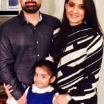Dolly Sohi with husband and daughter
