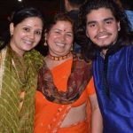 Geeta with her mother and brother