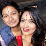Indira Joshi with her Brother