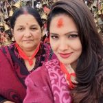 Indira Joshi with her Mother