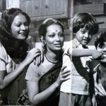 Jagjit Singh With His Wife Son and Step Daughter Monica