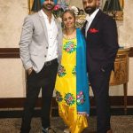 Kay V Singh mother and brother