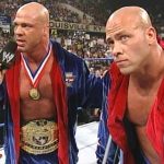 Kurt Angle with his brother Eric Angle